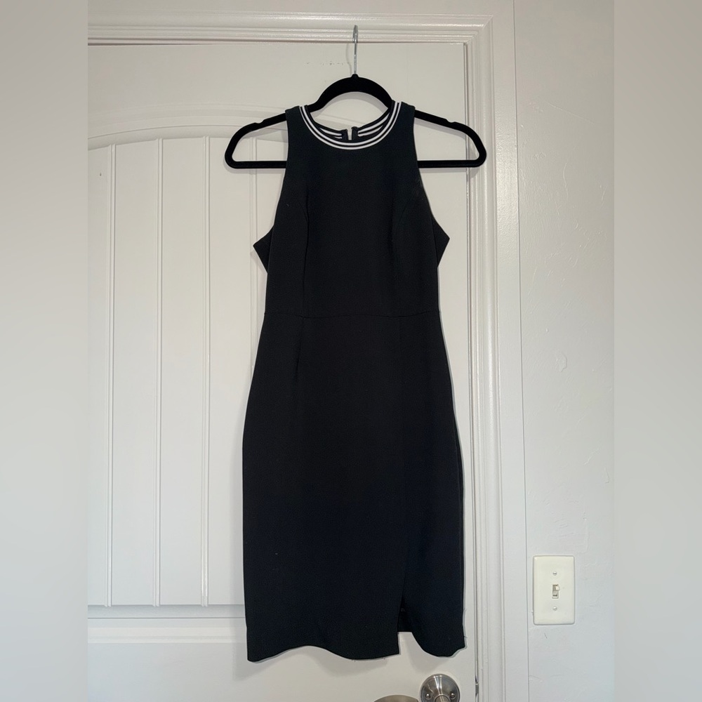 Banana Republic Black Dress with White Trim